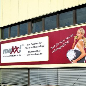 Werbeschilder für indoor und outdoor maxx!