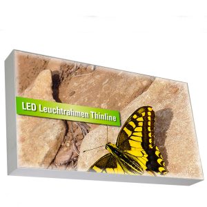 Lichtreklame Freiburg Das Leuchtdisplay LED Leuchtrahmen Thinline von Medienhaus RETE
