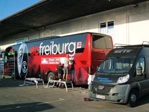 Werbetechnik im Sport in Freiburg