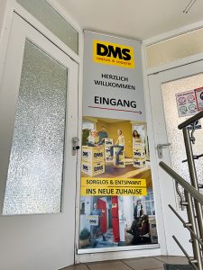 Banner im Eingangsbereich Werbebanner