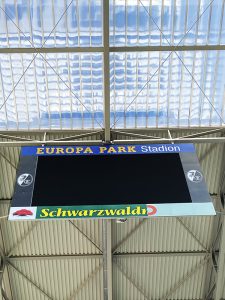 Anzeigentafel Sportstadion