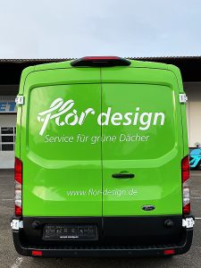 Lieferwagen Folierung in Grün in Freiburg Kastenwagen bekleben in gruen